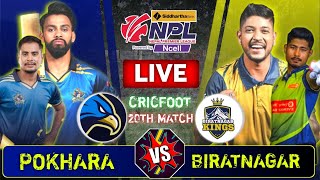 Biratnagar Kings vs Pokhara Avengers Live Score amp Commentary  Npl Match 20  Nepal Premier League [upl. by Rosabella]