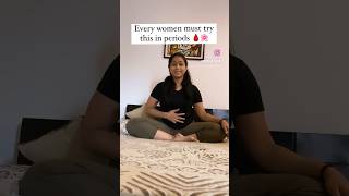 Reduce period pain✅ yogawomenhealthfertilityyogasana [upl. by Ztnahc589]