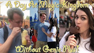 A Day At Disney Worlds Magic Kingdom Without Genie Plus [upl. by Hullda]