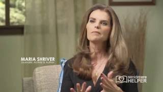 Maria Shriver Dealing with the issue of long term care with my own parents  seniorcarehelpercom [upl. by Kreegar566]