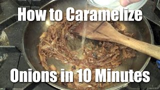 How to Quickly Caramelize Onions  Review [upl. by Annibo]