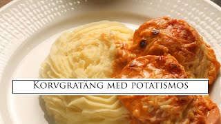 Korvgratäng med potatismos [upl. by Mchail559]