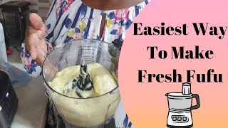 How To Make Fufu With A Food Processor  Using My Ninja Food Processor to Prepare Ghanaian Fufu [upl. by Aicelav]