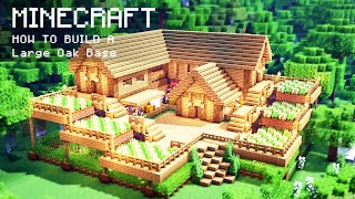 Minecraft How To Build a Large Oak Wood Survival Starter House [upl. by Llain404]