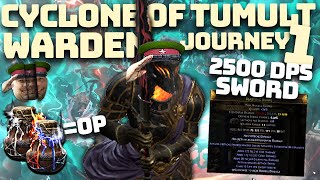 WARDEN CYCLONE JOURNEY FROM ZERO TO HERO PART 1  2500™ ELE DPS SWORD [upl. by Uzzi]