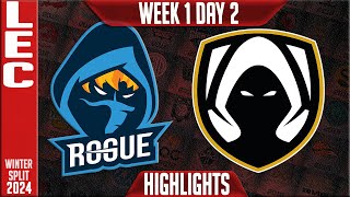 RGE vs TH Highlights  LEC Winter 2024 Week 1 Day 2  Rogue vs Team Heretics [upl. by Darcia164]