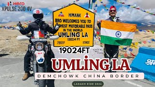 UMLING LA PASS  Highest Motorable Pass in The World  DEMCHOK Village  Close To CHINA  DAY  9 [upl. by Roxanne]