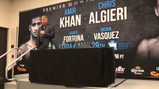 Khan vs Algieri post fight presser [upl. by Kauffman163]