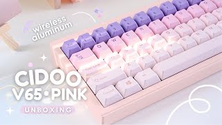 CIDOO V65 • pink 🌸  budget aluminum keyboard  build amp sound test  Zanook [upl. by Mccallum185]