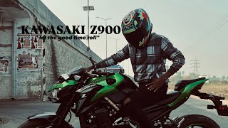 Kawasaki Z900🔥  MODIFIED EXHAUST💥  ON BIRTHDAY  ❌  130 first gear 🔥 [upl. by Grimona]