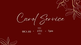 Carol Service 2024  Warwick Christian Union [upl. by Idnem622]