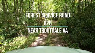 Forest Service Road 828 near Troutdale VA gravel roads of Southwest Virginia Toyota Sequoia [upl. by Dallis]