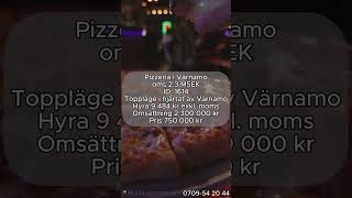 Pizzeria i Värnamo oms 23 MSEK ID 1614 [upl. by Eatnoled845]