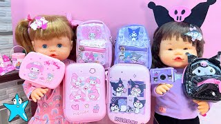 👧ANI y ONA👧🏻 KUROMI vs MY MELODY ¿Quién gana Con tantos accesorios y maletas kawaii🌈💖 [upl. by Lorak]