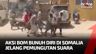 Jelang Pemungutan Suara Aksi Bom Bunuh Diri di Somalia Tewaskan Puluhan Orang  tvOne Minute [upl. by Loux]