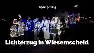 Wiesemscheid erstrahlt im Lichterglanz – Erster Lichterzug fasziniert [upl. by Luapnaej]