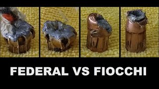 Federal HST 124 gr JHP vs Fiocchi 147 gr JHP Meat Target [upl. by Ayekel297]