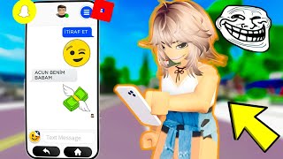 Roblox SNAPCHATTE İTİRAF Sayfası Açıp TROLLEDİM😂Brookhaven 🏡Rp [upl. by Ansaev752]