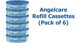 Angelcare Refill Cassettes amp Features Pack of 6  UK [upl. by Tnaryb]