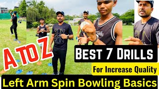 Left Arm Spin Bowling A to Z Basics  Ek Left Arm Spinner Kaise bane  Increase More Reps Spinners [upl. by Eenahpets]