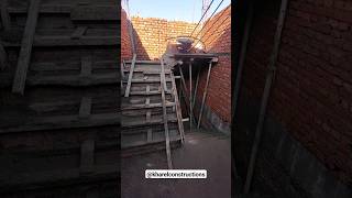 Dog Legged Staircase construction for Residential House in Nepal kharelconstructions [upl. by Cordalia]