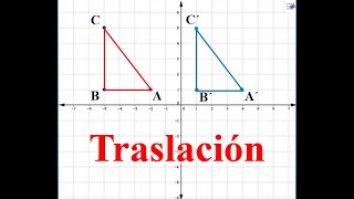 Traslación Transformaciones Geométricas Paso a Paso [upl. by Nodnek152]