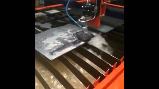 BurnTables WaterJet CNC Table [upl. by Oicnanev505]