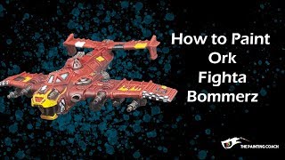 How to Paint a Fighta Bommer for Aeronautica Imperialis [upl. by Eetnahc124]