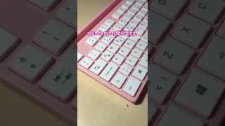 Yeni Klavyem klavye keyborad pinkkeyboard cozygaming cozygames cute cozyhom game gamer [upl. by Aicela492]