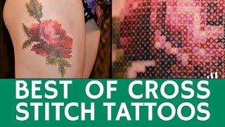 Best of crossstitch tattoo DESIGNS amp creative ideas by modern artists [upl. by Dillon596]