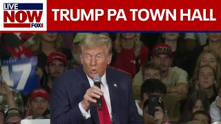 FULL EVENT Trump holds town hall in Pennsylvania  LiveNOW from FOX [upl. by Cammy381]