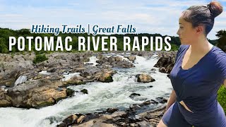 Great Falls MD  Hiking trails along the Potomac River [upl. by Enybor]