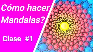 Tutorial Fácil de puntillismo  Mandala paso a paso [upl. by Stimson]