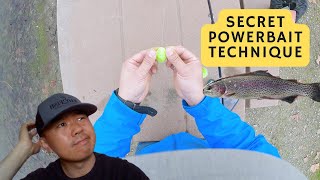 Trout Fishing California SECRET POWERBAIT TECHNIQUE  Will it work🤫 [upl. by Nash]