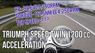 Triumph Speed Twin Acceleration [upl. by Adnal]