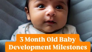 3 Month Old Baby Development Milestones baby facts development [upl. by Jochbed]