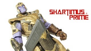 Marvel Legends Armored Thanos Avengers Endgame Movie Build A Figure Action Figure Review [upl. by Aan]