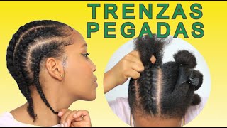 Tutorial Còmo Aprender Hacer trenzas Pegadas De Raìz muy fàcill Quieroesosrizos [upl. by Veejar]