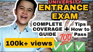 COLLEGE ENTRANCE EXAM COVERAGE  ADMISSION TEST COVERAGE  TIPS PAANO PUMASA SA ENTRANCE EXAM [upl. by Vizza]