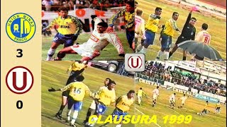 Unión Minas 3 vs Universitario 0  Resumen  Clausura 1999 [upl. by Udelle]