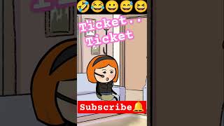 BusCinema Ticket🤣😂😅shortvideos shorts short comedy funny fun funnycartoon cartoon ytshort [upl. by Rivard]