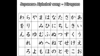 Japanese Alphabet Song Hiragana heiakim Slowed READ PINNED COMMENT [upl. by Ladnar]