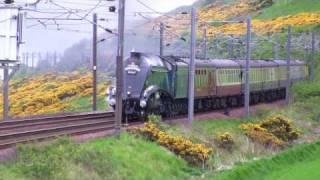 Sir Nigel Gresley 60007 The Coronation Alnmouth amp Burnmouth 16052009 [upl. by Llehctim]