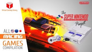 All SNESSuper Nintendo Racing Games Compilation  Every Game USEUJP [upl. by Orapma]