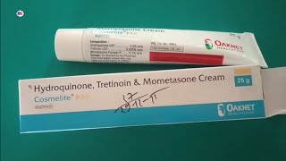 Cosmelite Cream  Hydroquinone Tretinoin Mometasone Furoate Cream  Cosmelite Cream For Skin fair [upl. by Gerik]