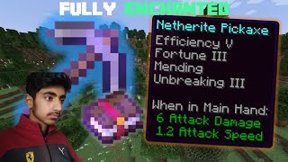 😱I make fully enchanted pickaxe in Minecraft3Minecraft Java edition [upl. by Yelyk]