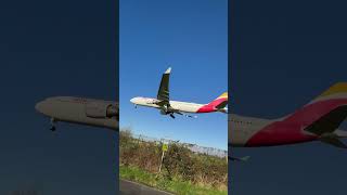 IBERIA A330302 ARRIVING WITH REAL MADRID TEAM ON😮‍💨😍😍a330 a330300 realmadrid liverpool [upl. by Jillene]