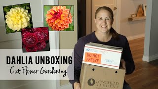 Dahlia Unboxing What Im Growing for Cut Flowers This Year  Sunshine and Flora [upl. by Ahsinom]