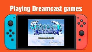 Dreamcast games on the Nintendo Switch Reicast ALPHA [upl. by Gewirtz]