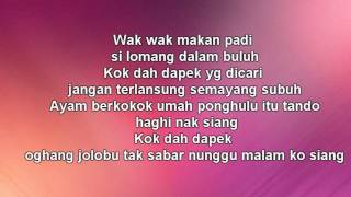 WARIS ft Dato Hattan Gadis Jolobu LIRIK [upl. by Hoffmann]